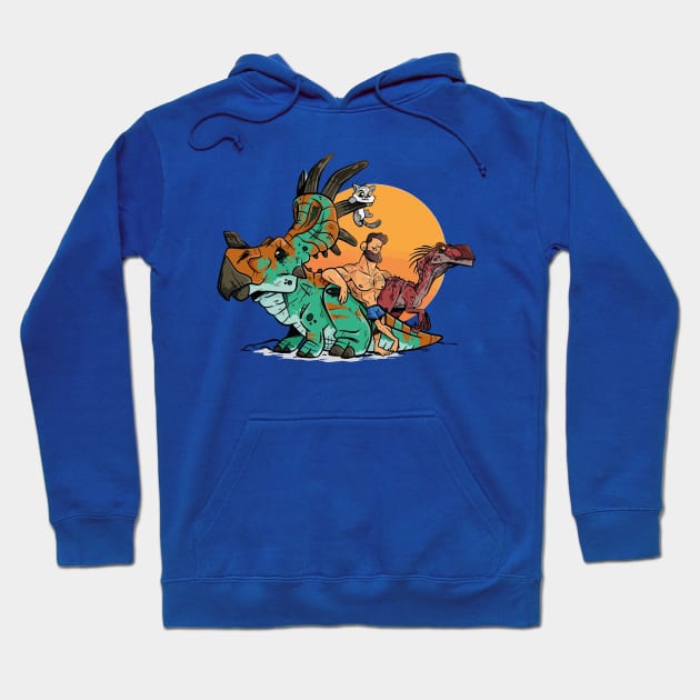 Dino Fun: Unexpected Adventures Hoodie by WorldDinosaurs